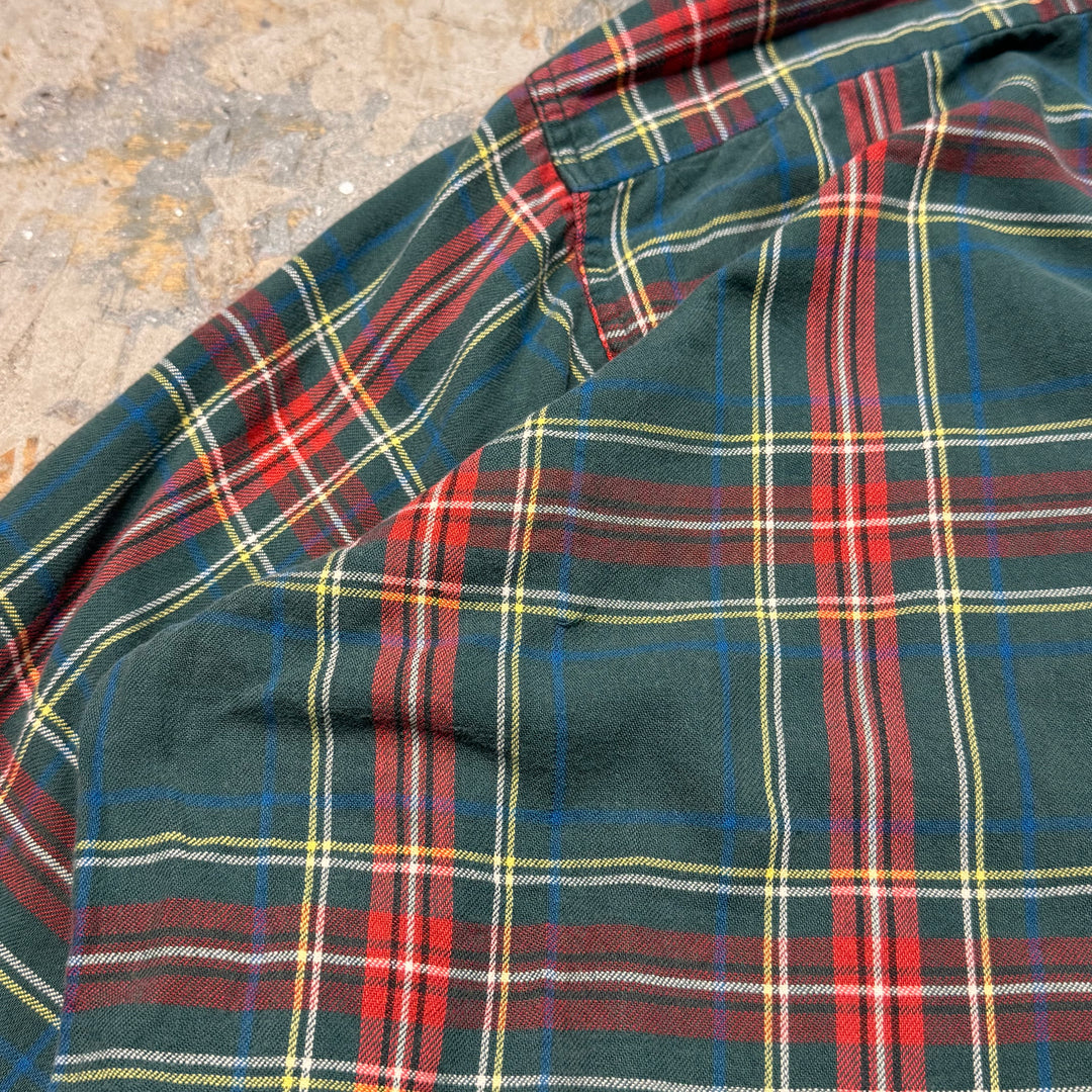 古着 USA製 80's~90's L.L.Bean/エルエルビーン/ 長袖シャツ/ チェック柄/ サイズXL