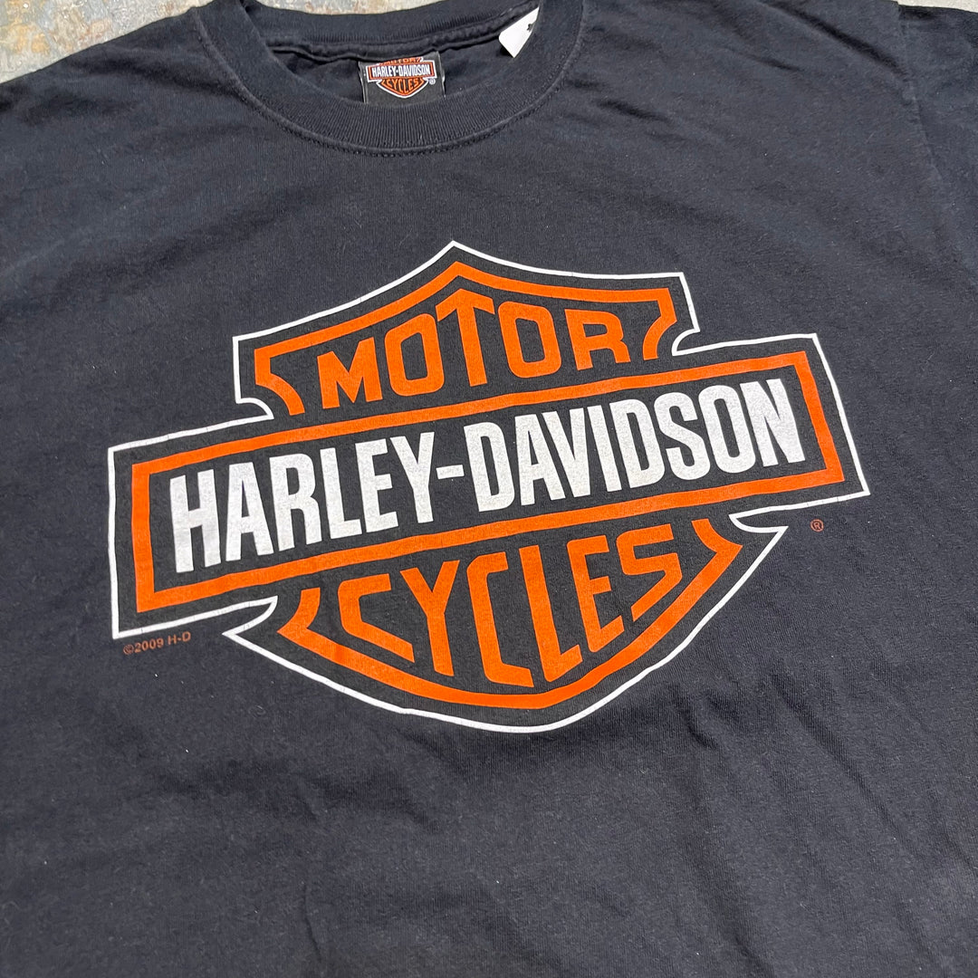 古着 USA製 Harley-Davidson/ハーレー ダビッドソン / ノース･カロライナ州ニューバーン ストア / プリントTシャツ / サイズL