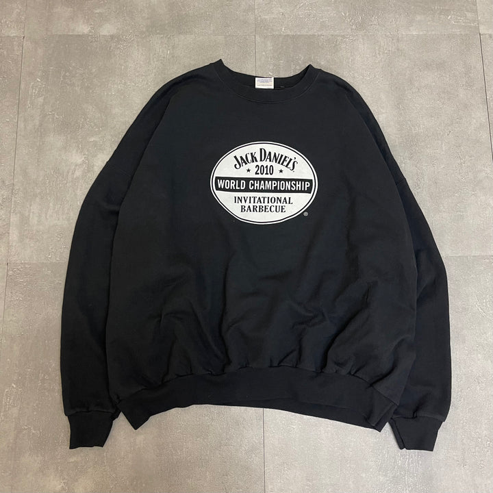 ＃1999 古着 Hanes/ヘインズ/Crewneck Sweatshirts/クルーネックスウェット/JACK DANIEL'S/ジャックダニエル/サイズ2XL相当