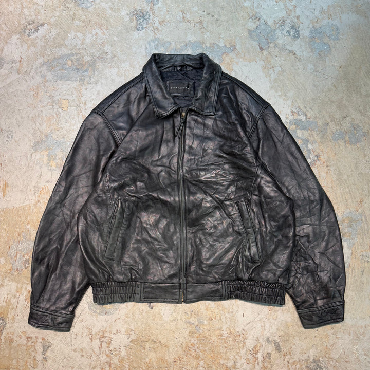 古着 BARACUTA/ バラクータ/ フルジップレザージャケット/ サイズXL