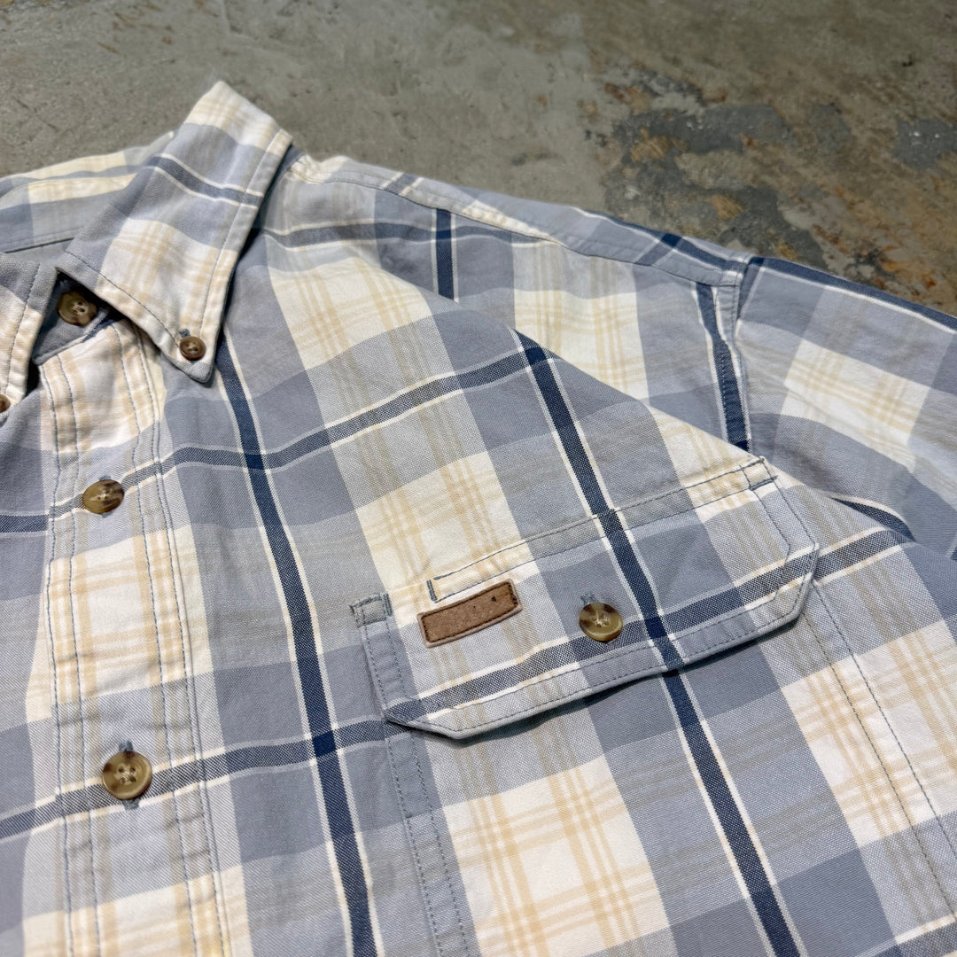 古着 carhartt/ カーハート/ ボタンダウン半袖シャツ/ チェック柄/ サイズXL