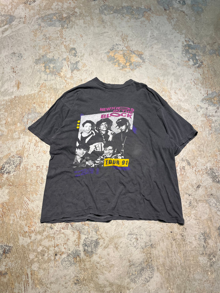 #MA120 古着 91's NEWKIDS ON THE BLOCK/ニューキッズオンザブロック/バンド/ヴィンテーシングルステッチ Tシャツ/サイズXL