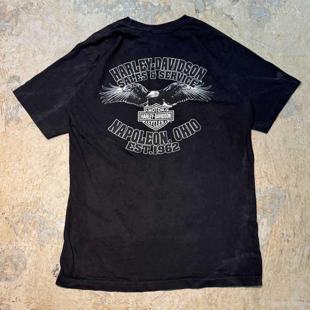 古着 USA製 Harley-Davidson/ハーレーダビッドソン/ プリントTシャツ/ サイズL