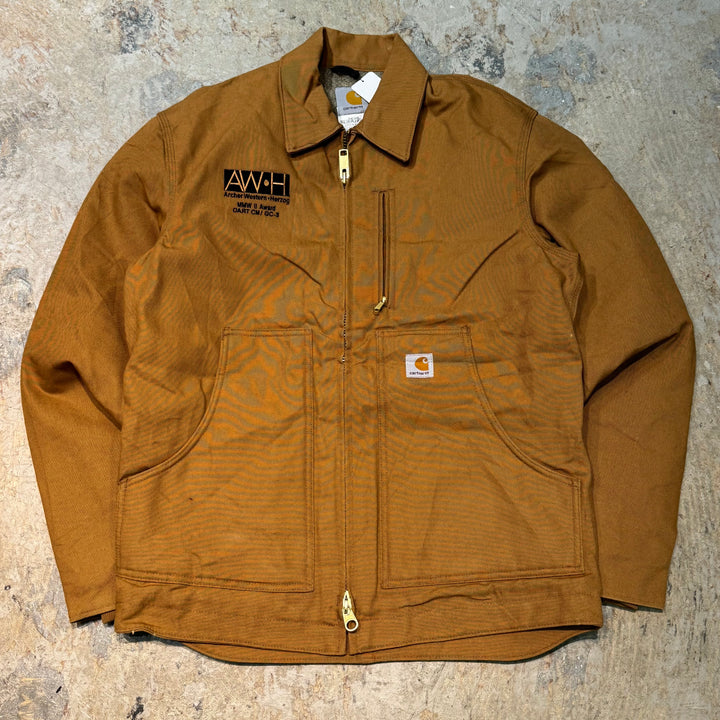 古着 carhartt/ カーハート/ リッジジャケットジャケット/ ダック地/ 企業ロゴ/ サイズS
