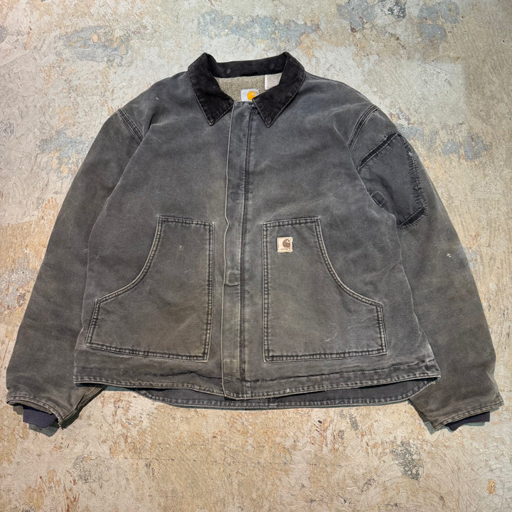 古着 carhartt/ カーハート/ デトロイトジャケット/ 裏地ボア/ 襟コーデュロイ/ サイズ2XL