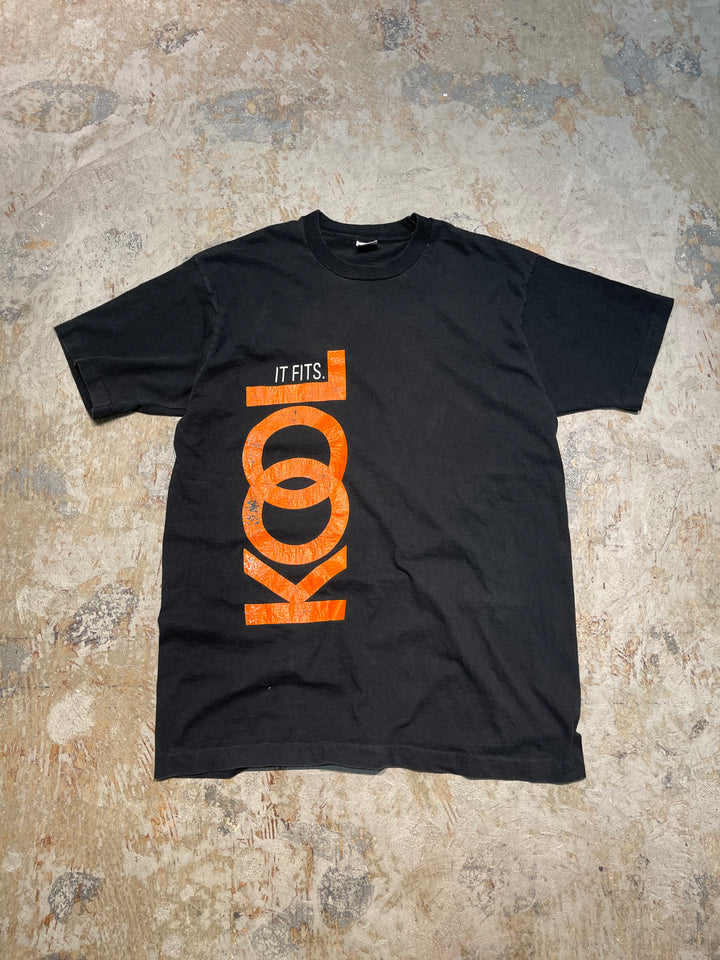 #MA164 古着 USA製 90's フルーツオブザルーム / KOOL / クール / 企業系  / ヴィンテージ シングルステッチ プリントTシャツ/サイズXL