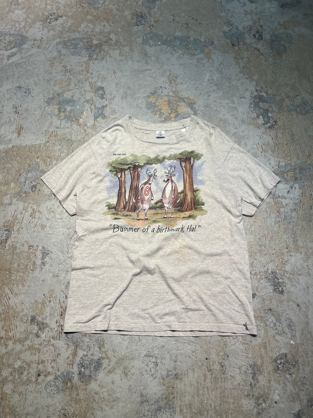 #MA140 古着 USA製 86's THE FAR SIDE/イラスト/コミック/ヴィンテージシングルステッチ Tシャツ/サイズXL