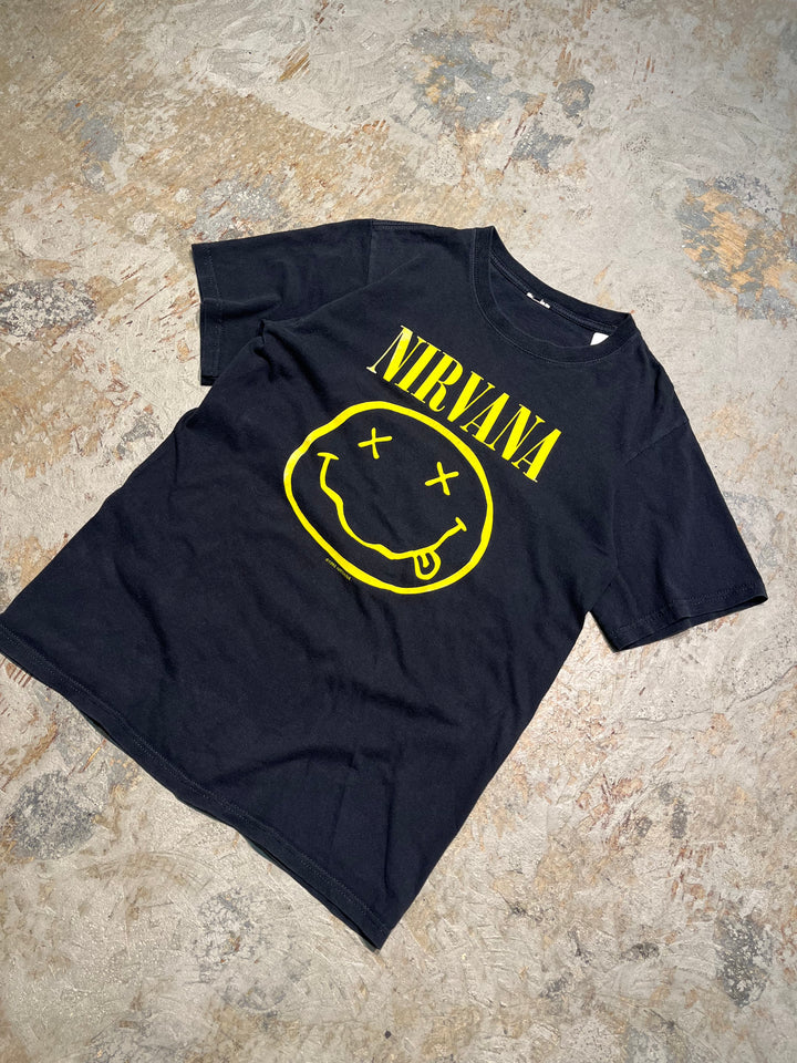 #MA133 古着 92's NIRVANA/ニルヴァーナ/バンド/ヴィンテージ プリント Tシャツ/サイズM相当