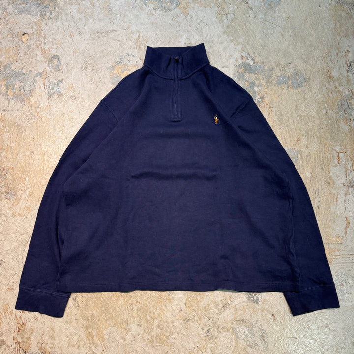 古着 POLO by Ralph Lauren/ ポロラルフローレン/ ハーフジップニットセーター/ サイズXL
