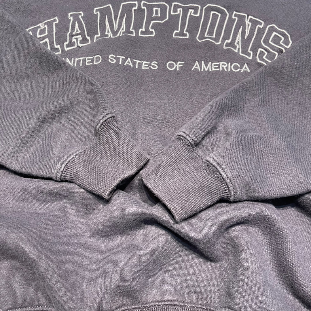 #4124 古着 Unknow/Crew Neck Print Sweat/クルーネックプリントスウェット/HAMPTONS UNITED STATES OF AMERICA/サイズS