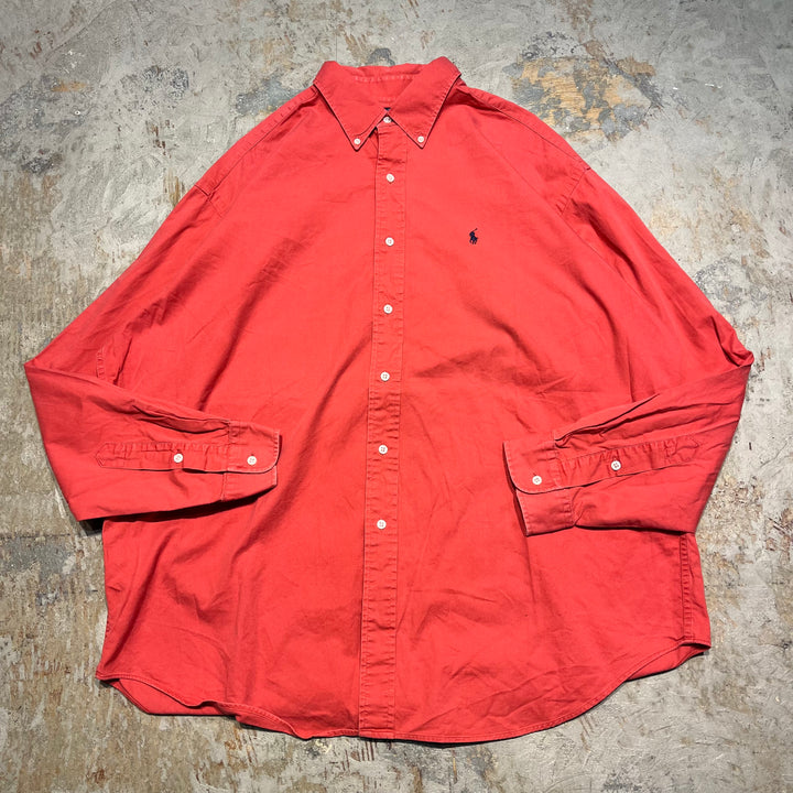 #4384 古着　Ralph Lauren/ラルフローレン/Long Sleeve Button Down Shirt/長袖ボタンダウンシャツ/BLAKE/ブレイク/サイズXL