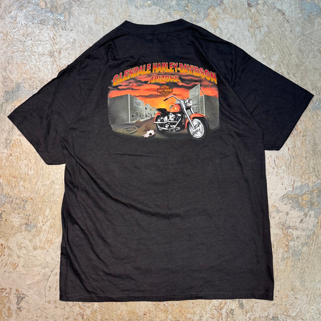 古着 USA製 00's Harley-Davidson/ハーレーダビッドソン/ プリントTシャツ/サイズXL