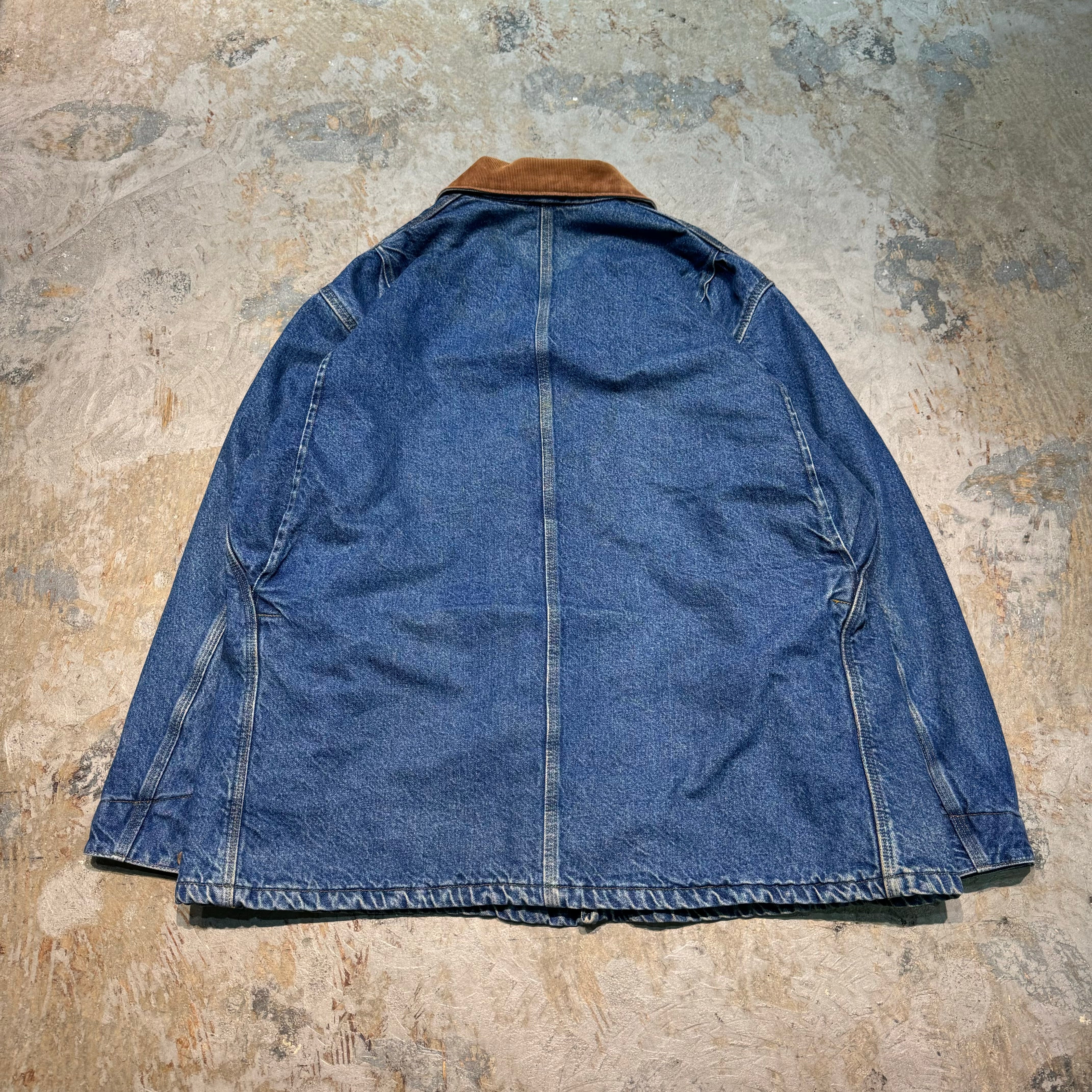 古着 carhartt/カーハート/カバーオール/襟コーデュロイ/裏地