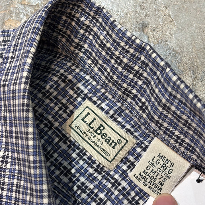 古着 L.L.Bean/エルエルビーン/ ボタンダウン長袖シャツ/ チェック柄/ サイズL