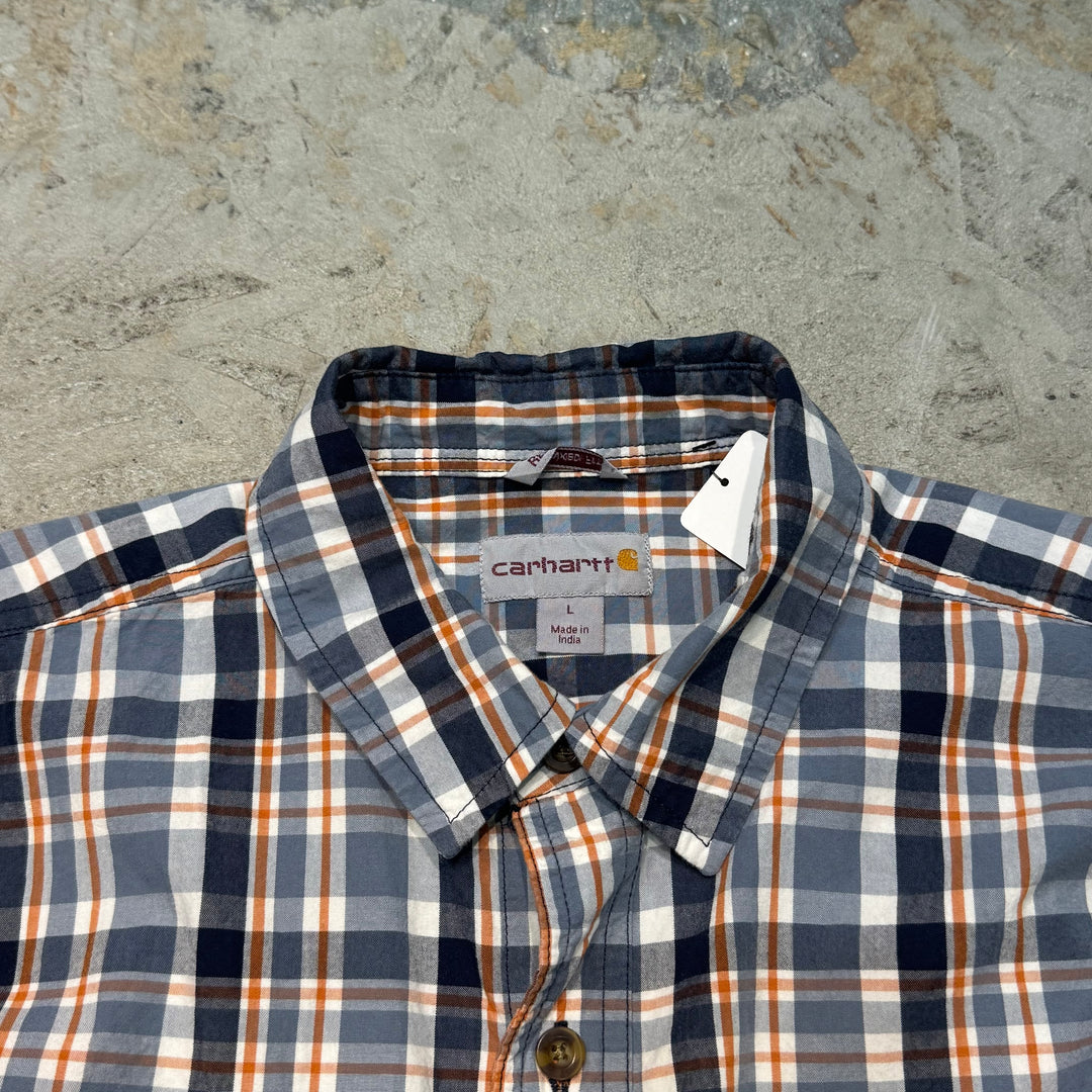 古着 carhartt/ カーハート/ 半袖シャツ/ チェック柄/ サイズL