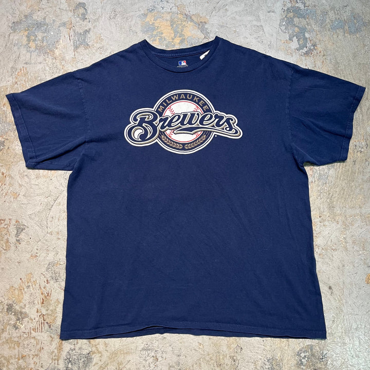 古着 MLB/MILWAUKEE BREWERS/ミルウォーキー ブルワーズ/プリントTシャツ/ サイズ2XL