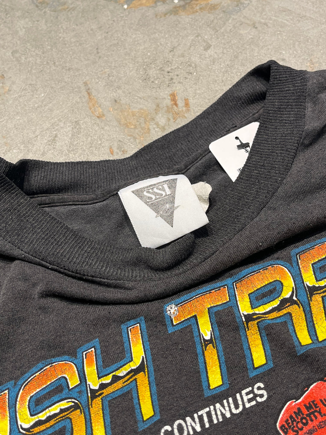 #MA121 古着 93's FISH TREK IX/ベアー/ヴィンテーシングルステッチ Tシャツ/サイズM
