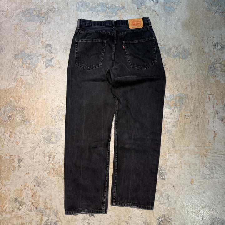 古着 Levi's/リーバイス/ブラックデニムパンツ/550/実寸サイズ33×30