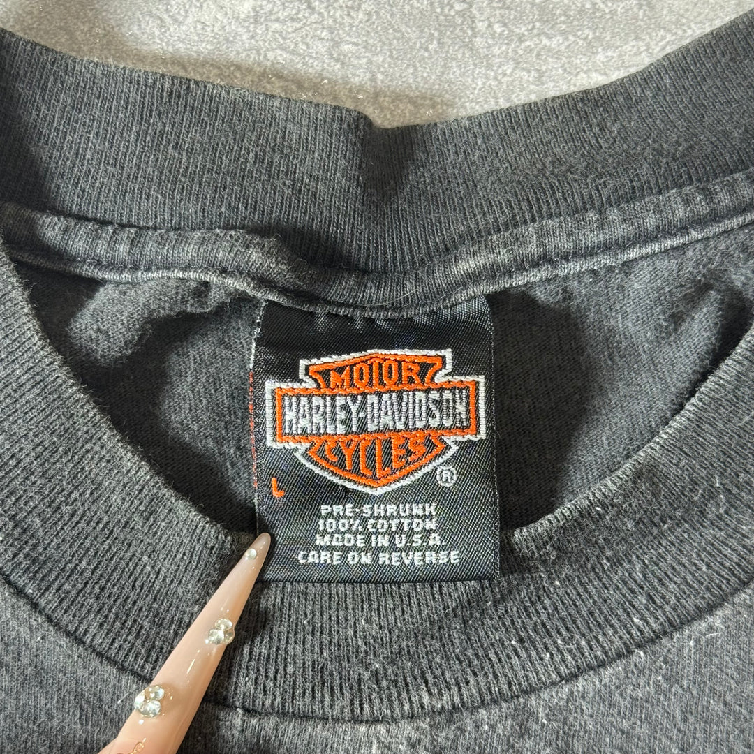 古着 USA製 90's Harley-Davidson ハーレーダビッドソン プリントTシャツ サイズL