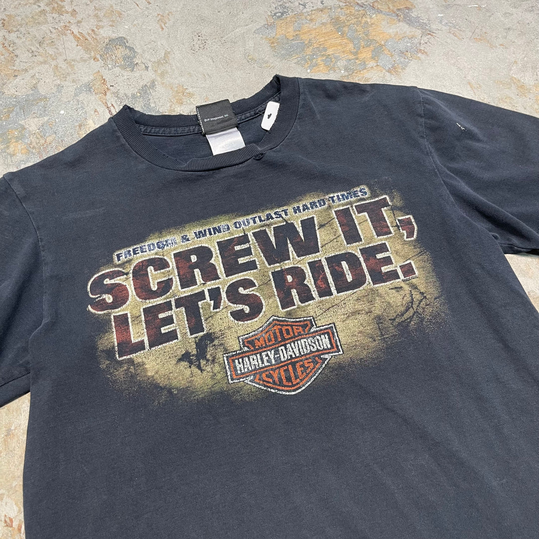 古着 Harley-Davidson/ハーレーダビッドソン/ミネソタ州ウィノナ/プリントTシャツ/サイズL相当
