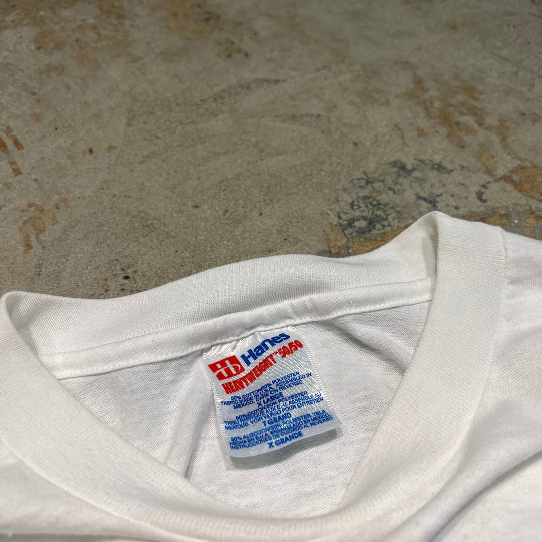 #4807 古着 90's~ /USA製/Hanes.  ヘインズ/Kahn's 企業系/ヴィンテージ シングルステッチ Tシャツ/サイズM