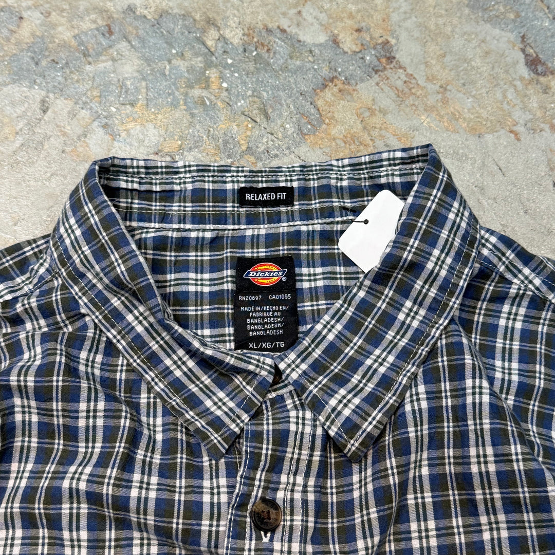 古着 DICKIES/ ディッキーズ/長袖シャツ/チェック柄/サイズXL