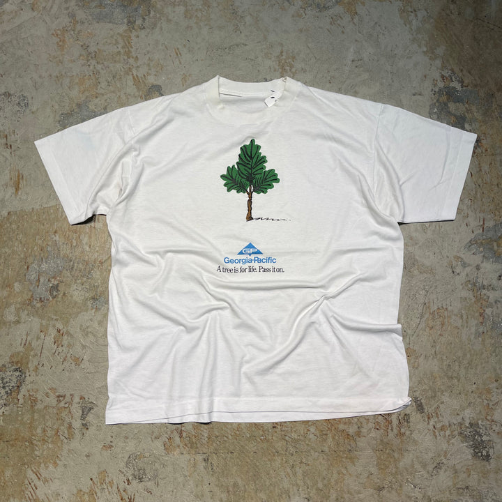 #4476 古着 90's Vintage/short sleeve print t-shirt Tee/半袖プリントTシャツ/シングルステッチ/サイズXL相当