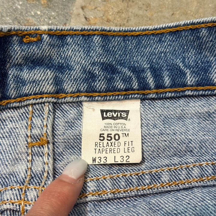 古着 USA製 95's Levi's/ リーバイス/ Denim Pants/デニムパンツ/ 550/ サイズ31×31
