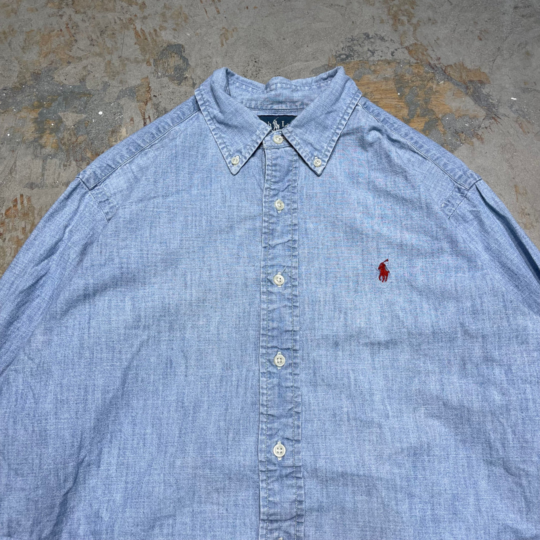#4318 Ralph Lauren/ラルフローレン L/S B.D Shirts/ボタンダウンシャツ/CLASSIC FIT/サイズL