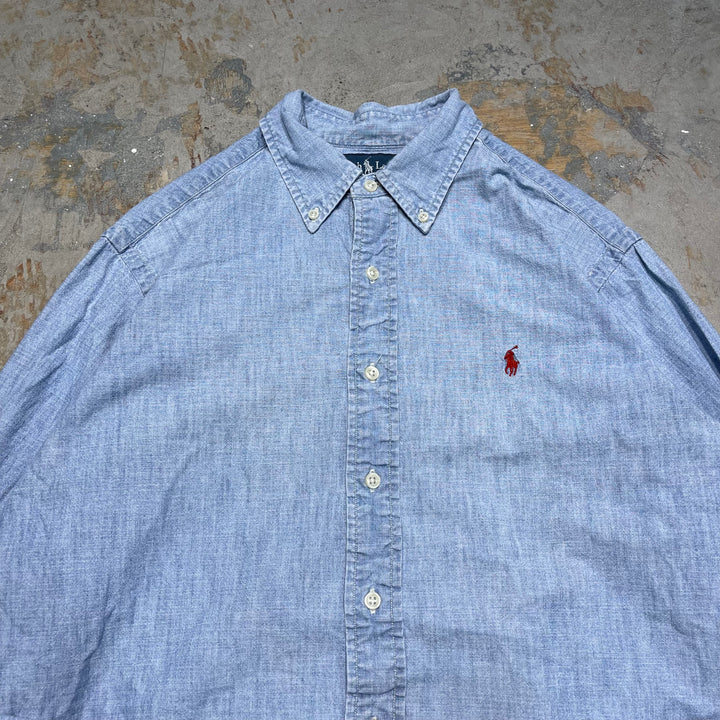 #4318 Ralph Lauren/ラルフローレン L/S B.D Shirts/ボタンダウンシャツ/CLASSIC FIT/サイズL