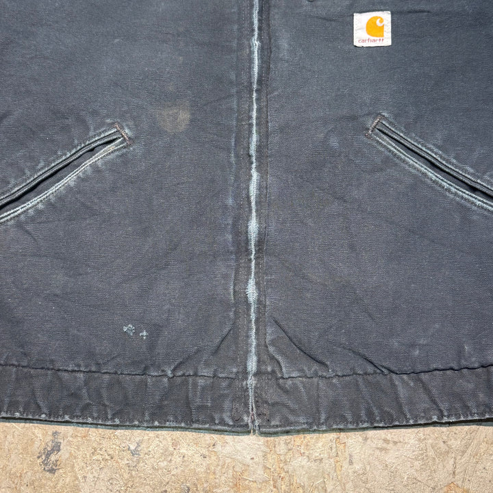 古着 USA製 carhartt/ カーハート/ デトロイトジャケット/ ダック地/ 襟コーデュロイ/ 裏地ブランケット/ サイズXL