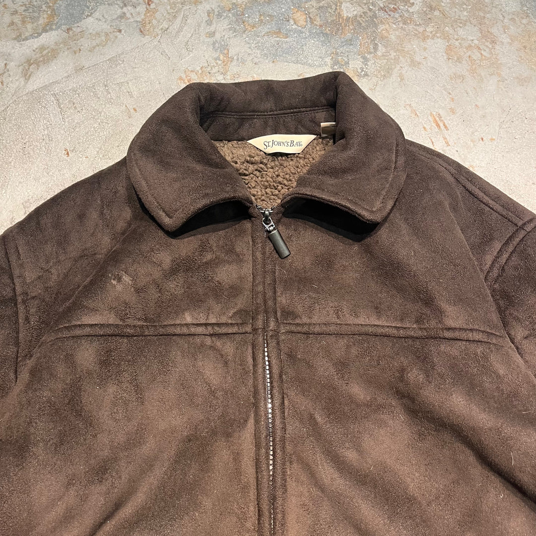 #3117 古着 St.JOHN'S BAY/セントジョンズベイ/Zip Up Shearling Jacket/ジップアップシアリングジャケット/サイズM