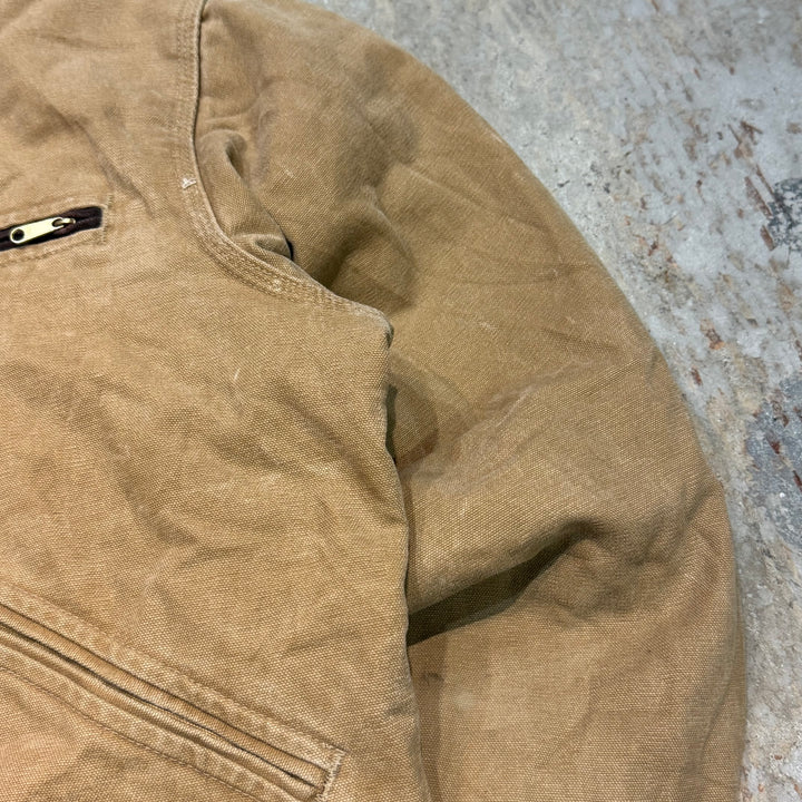 古着 USA製 carhartt/ カーハート/ デトロイトジャケット/ ダック地/ 裏地ブランケット/ サイズL