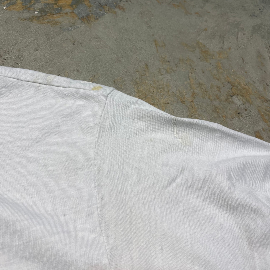 #4485 古着 80's Hanes/ヘインズ/short sleeve Ringer t-shirt Tee/半袖リンガーTシャツ/MADE IN USA/サイズL