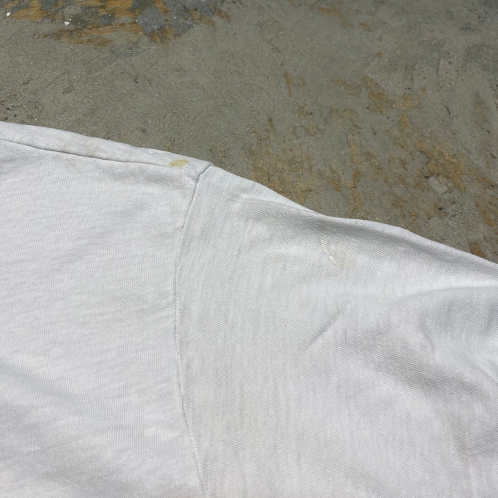 #4485 古着 80's Hanes/ヘインズ/short sleeve Ringer t-shirt Tee/半袖リンガーTシャツ/MADE IN USA/サイズL