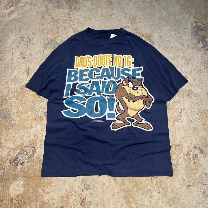 #4817 古着 95's ルーニー･テューンズ/ダズマニアン･デビル/WB/ヴィンテージ/Tシャツ/シングルステッチ/サイズ2XL相当