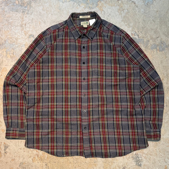 古着 L.L.Bean/エルエルビーン/ ボタンダウン長袖シャツ/ チェック柄/ サイズXL