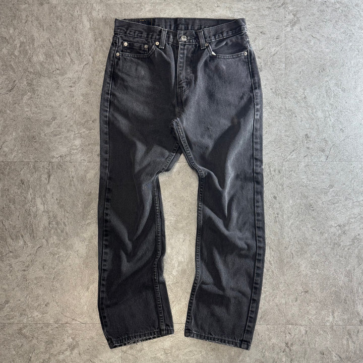 古着 Levi's リーバイス 505 ブラックデニムパンツ/ 実寸サイズ29×28