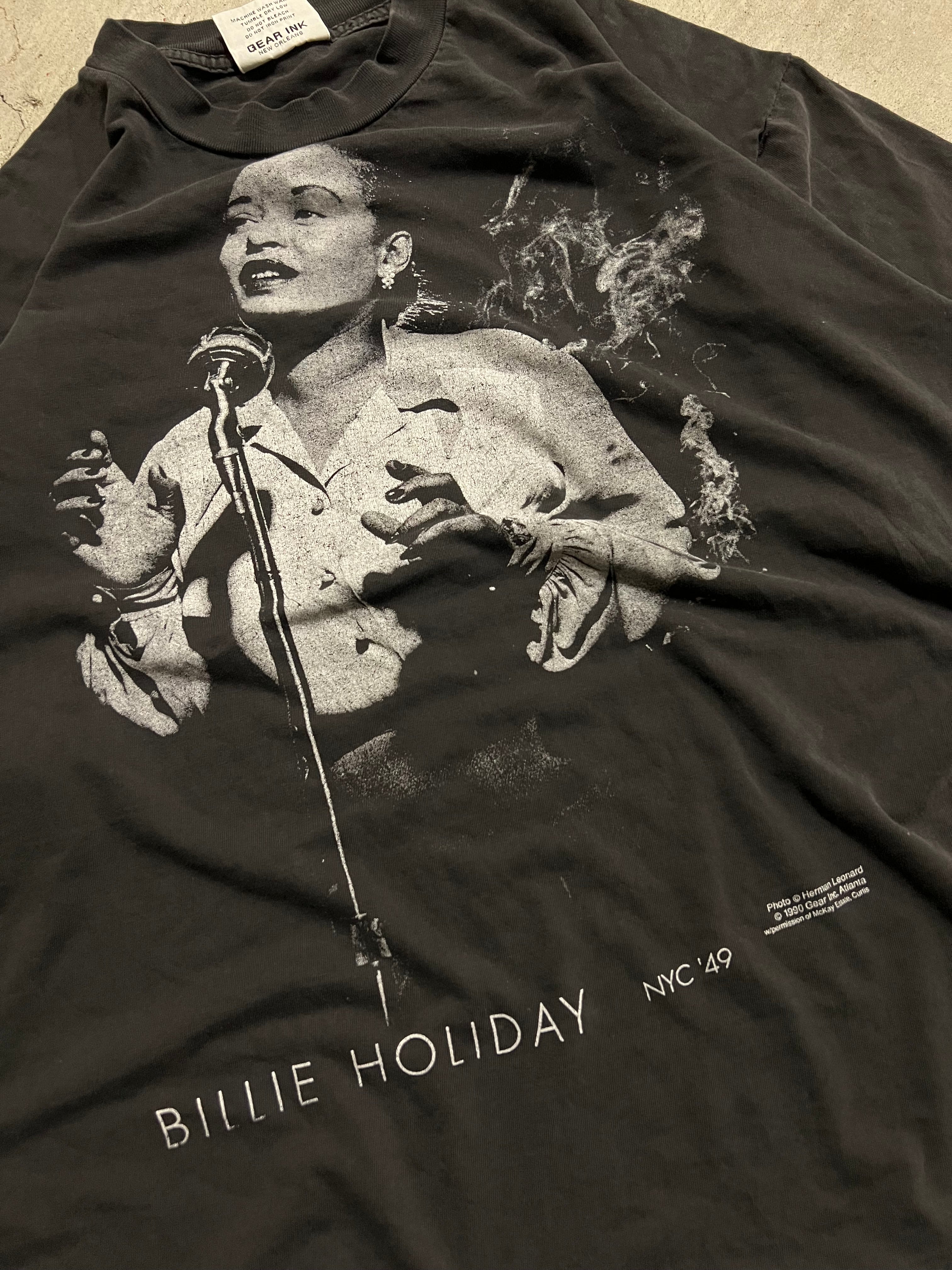 90s Billie Holiday ビリーホリデイ ヴィンテージ Tシャツ MA57 古着 USA製 90's ビリー・ホリデー/ヴィンテージ プリント T