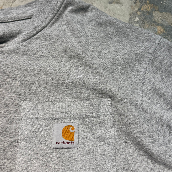 古着 Carhartt/ カーハート/ ポケット ロゴ Tシャツ/ サイズXXL相当