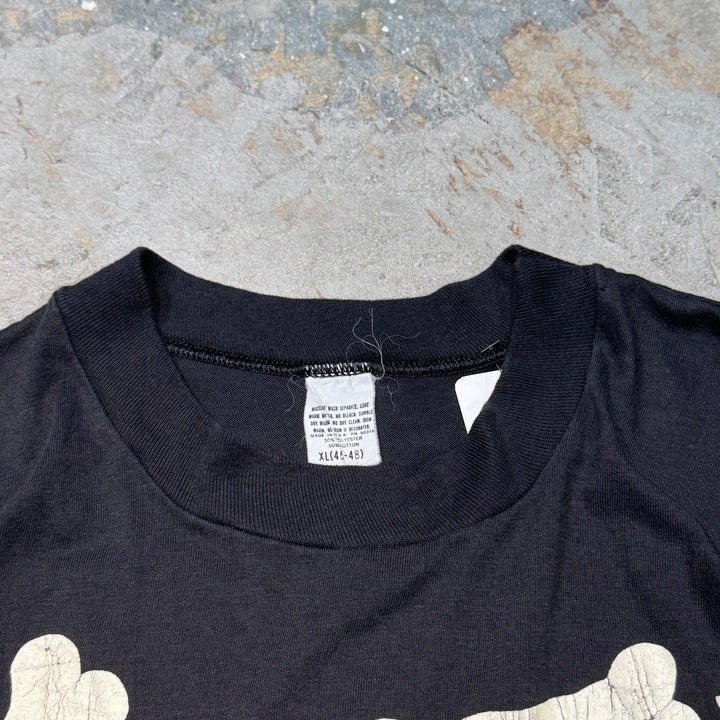 古着 USA製 70's〜80's USAVINTAGE/ スカルプリントTシャツ/ シングルステッチ/ サイズXL