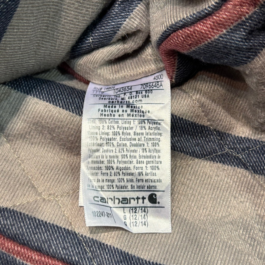 古着 carhartt/ カーハート/ ウェズリーコート/ ダック地/ 裏地キルティング/ Women's/ サイズL