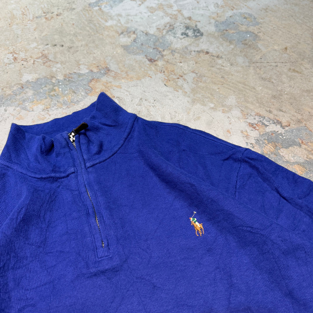 古着 POLO by Ralph Lauren/ ポロラルフローレン/ ハーフジップニットセーター/ サイズM