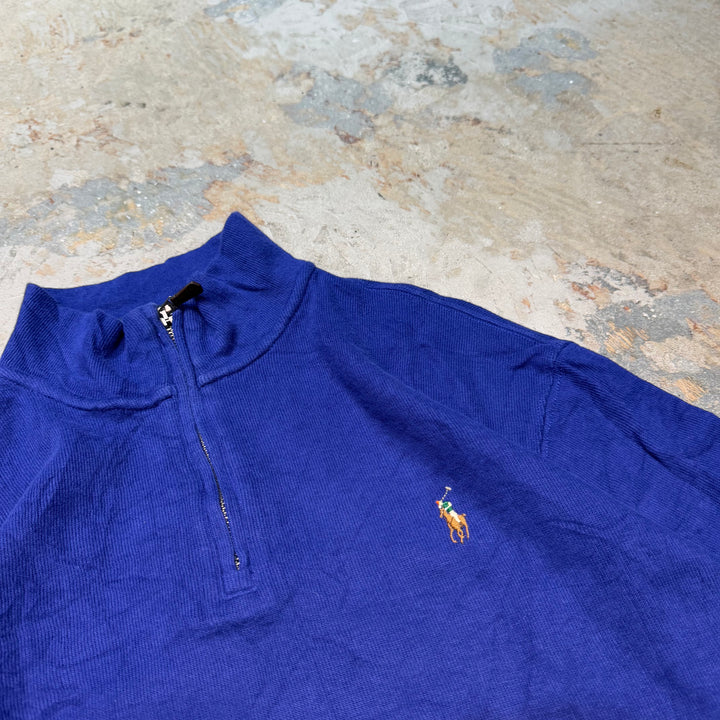 古着 POLO by Ralph Lauren/ ポロラルフローレン/ ハーフジップニットセーター/ サイズM