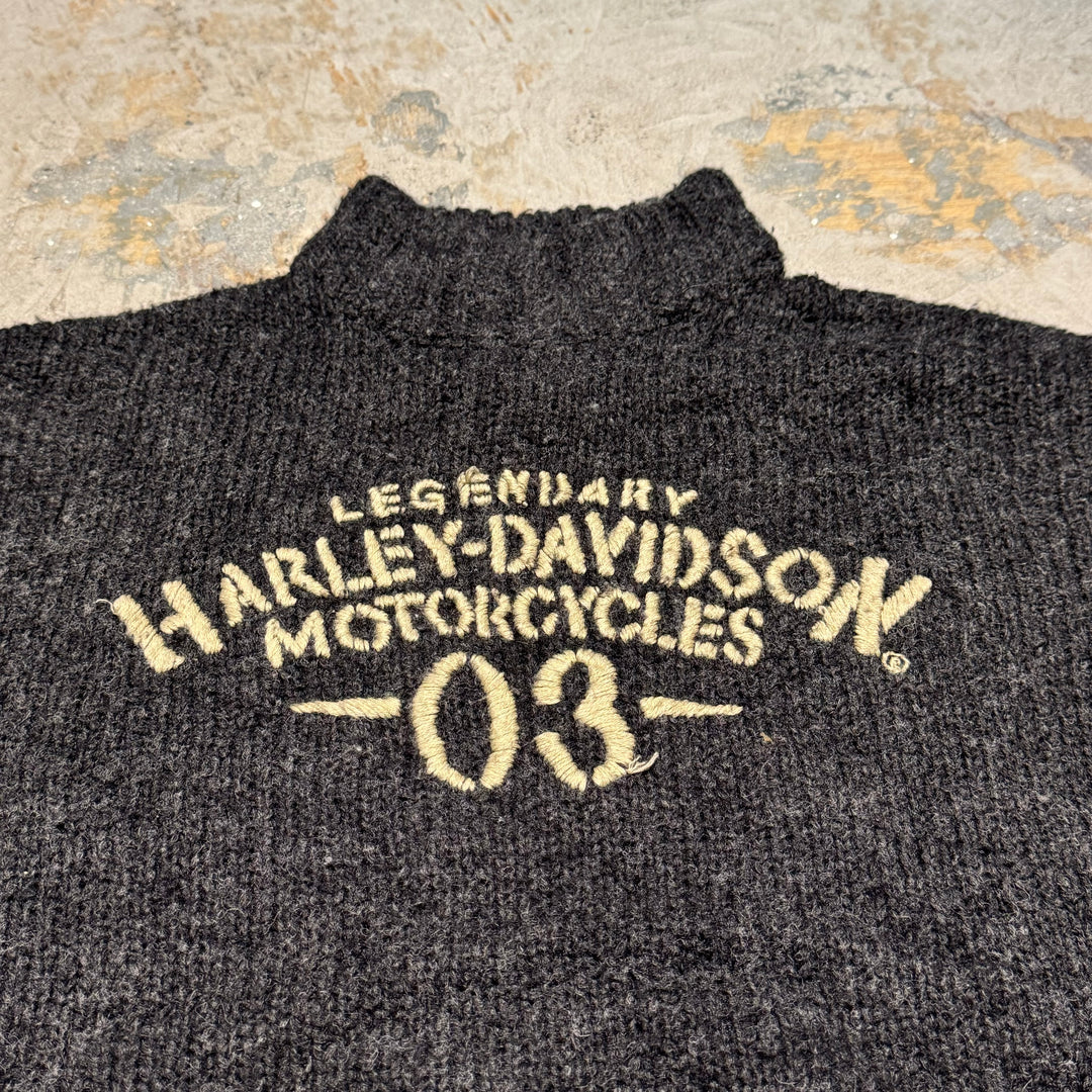 古着 HARLEY-DAVIDSON/ハーレーダビッドソン/ハイネックアクリルニットセーター/サイズ2XL
