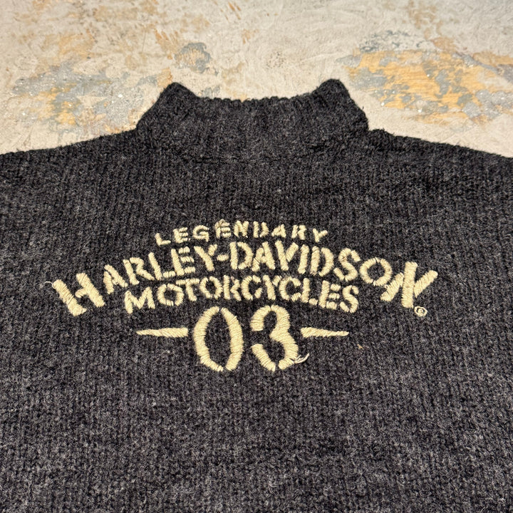 古着 HARLEY-DAVIDSON/ハーレーダビッドソン/ハイネックアクリルニットセーター/サイズ2XL