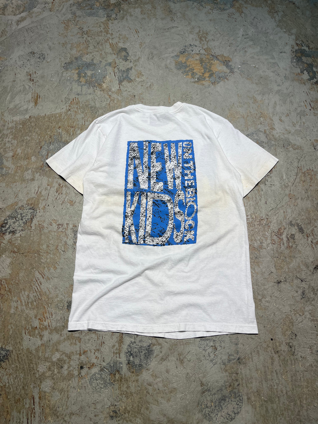 #MA124 古着 USA製 90's NEWKIDS ON THE BLOCK/ニューキッズオンザブロック/バンド/ヴィンテーシングルステッチ Tシャツ/サイズM
