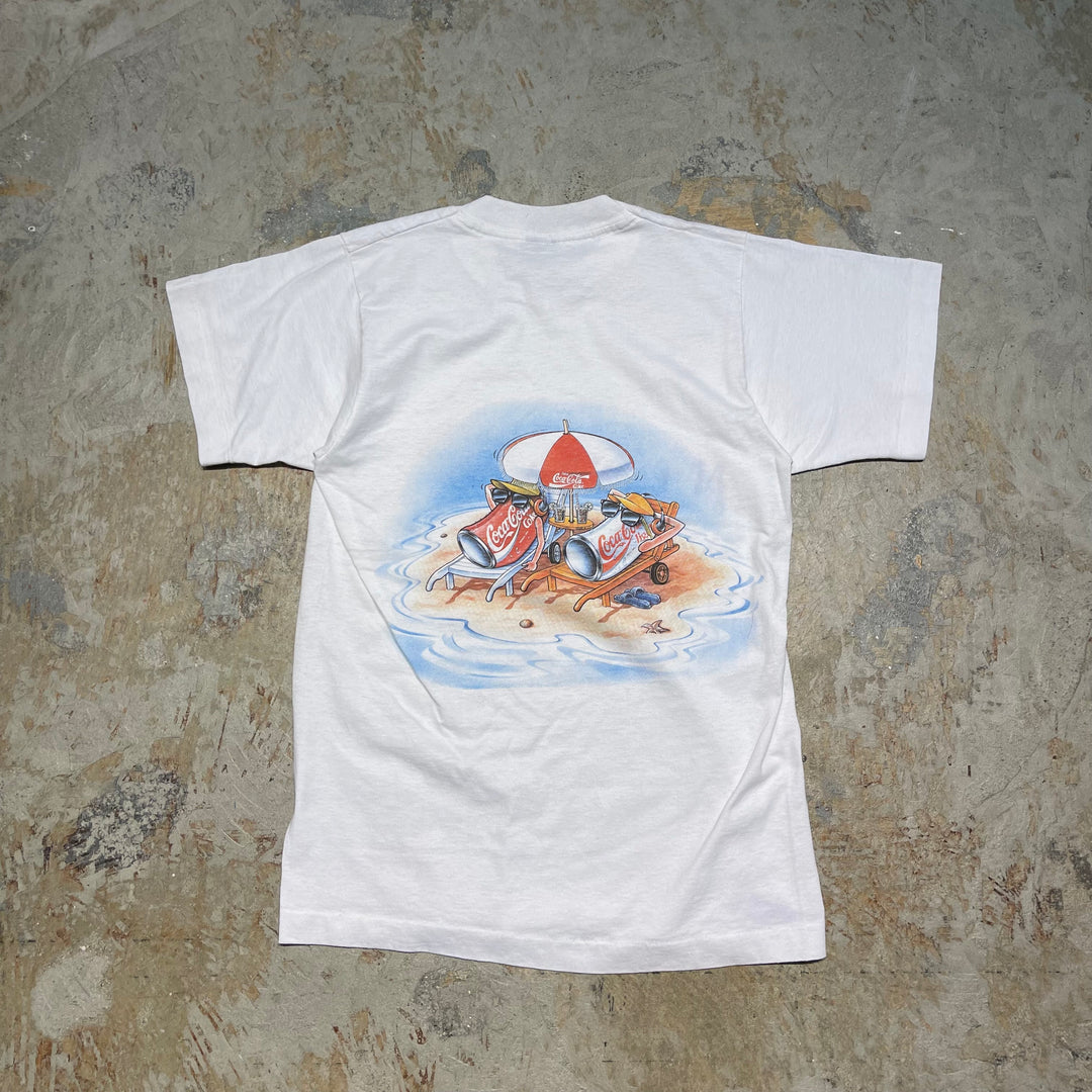#4491 古着 90's SCREEN STARS/スクリーンスターズ/short sleeve print t-shirt Tee/半袖プリントTシャツ/コカ・コーラ/企業系/MADE IN USA/サイズM