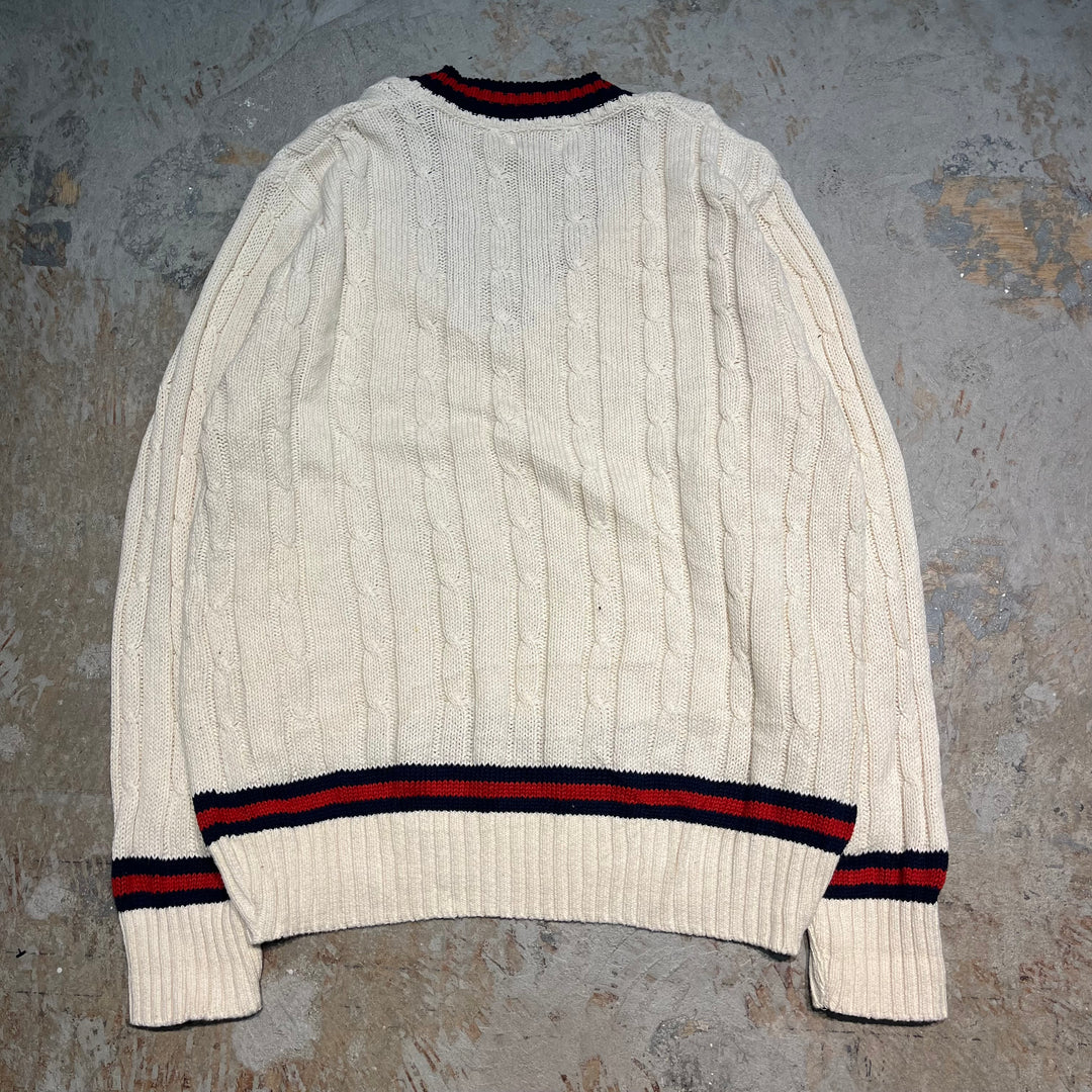 #3354 L.L.Bean/エルエルビーン/Vneck cotton knit/Vネックコットンニット/サイズ L