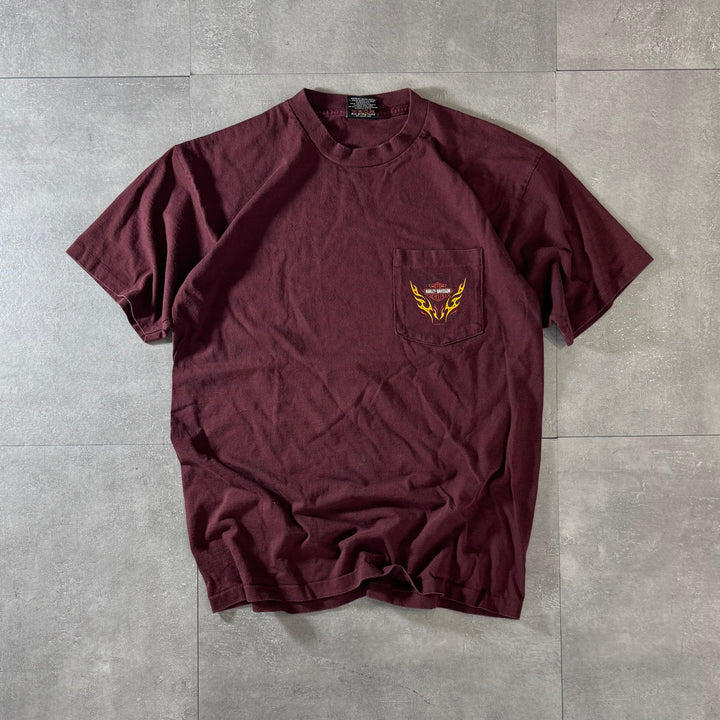 古着 USA製 Harley-Davidson ハーレーダビッドソン プリントTシャツ  シングルステッチ サイズL